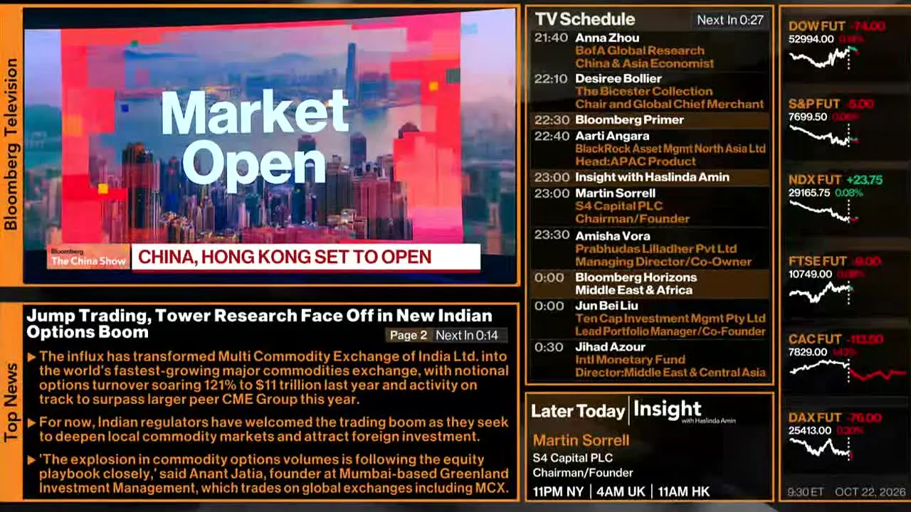 Bloomberg TV+ na żywo