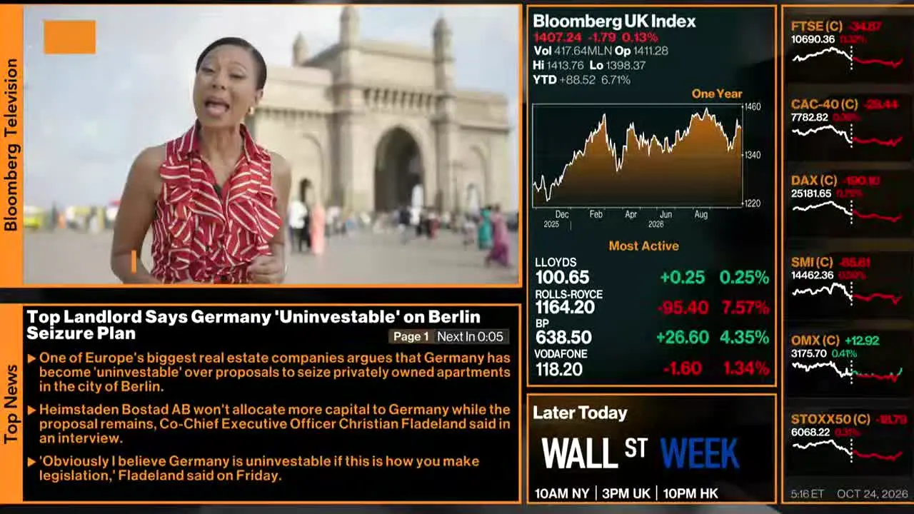 Bloomberg TV+ — прямой эфир