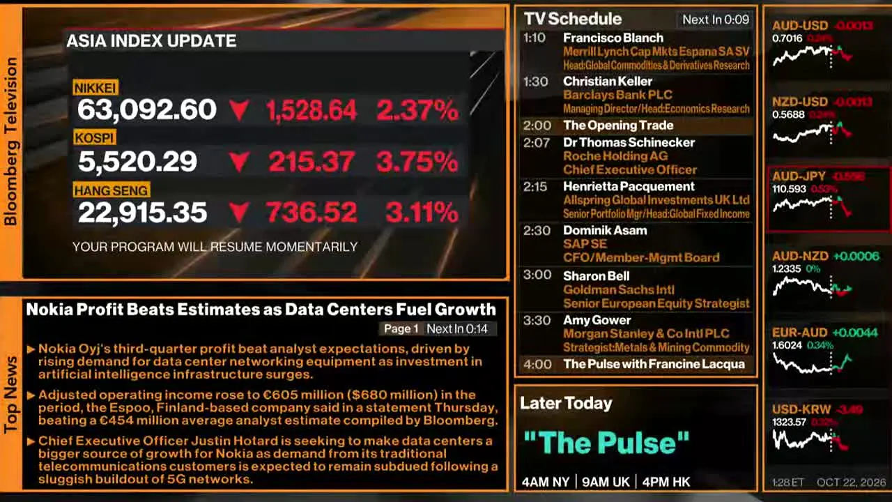 Bloomberg TV+ live