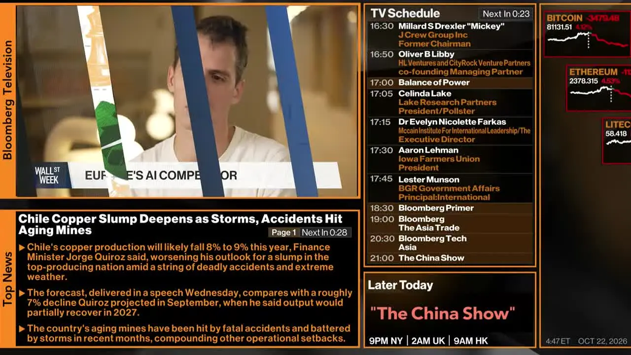 Bloomberg TV+ live