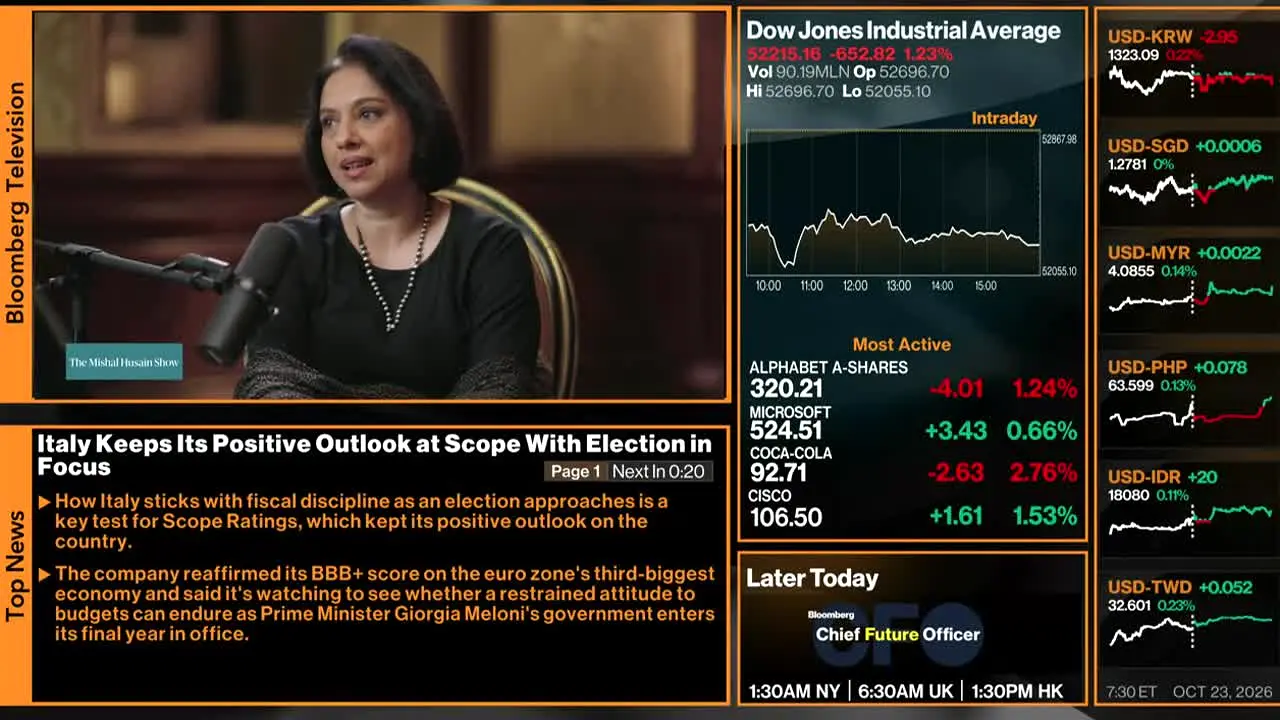 Bloomberg TV+ live