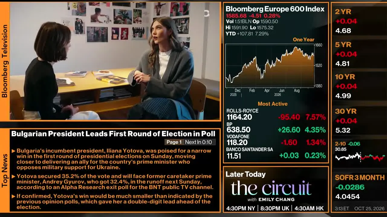 Bloomberg TV+ live