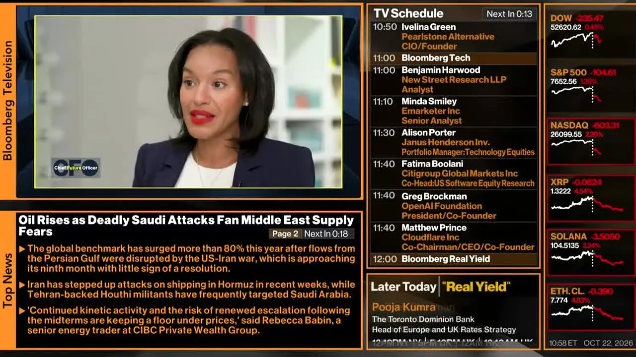 Bloomberg TV+ — прямой эфир