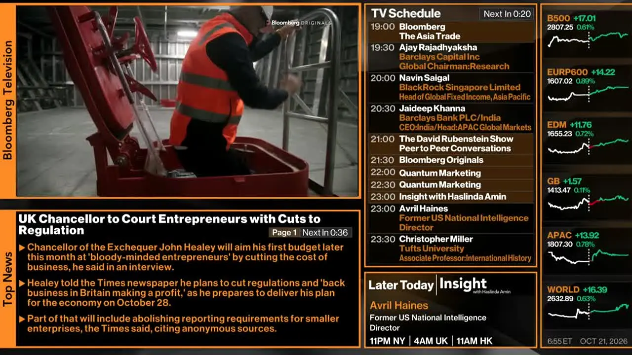 Bloomberg TV+ live