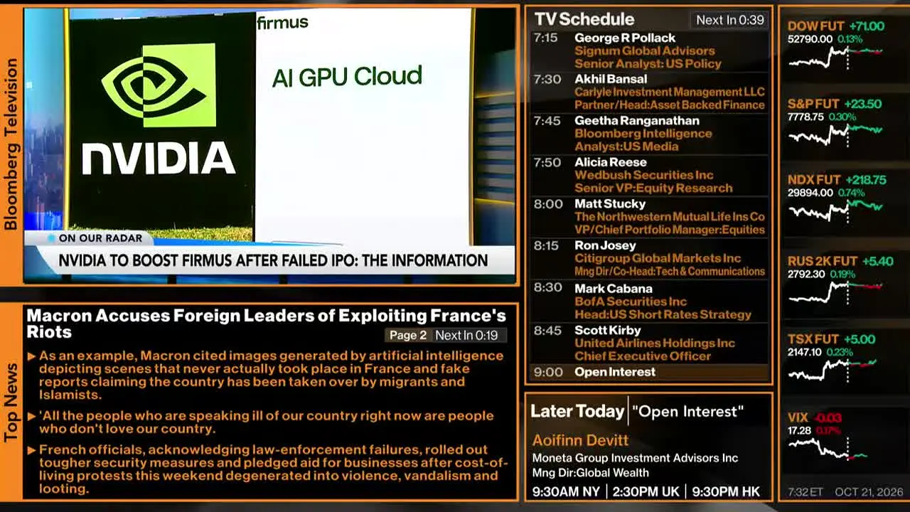 Bloomberg TV+ live