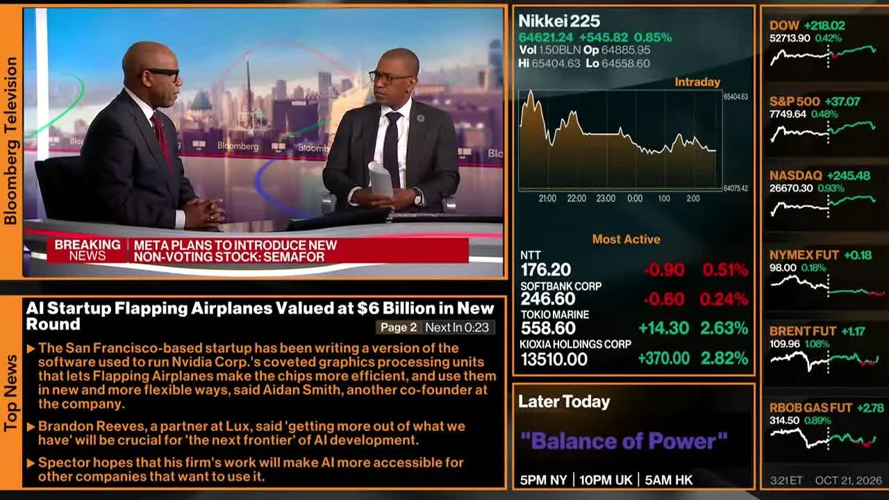 Bloomberg TV+ na żywo
