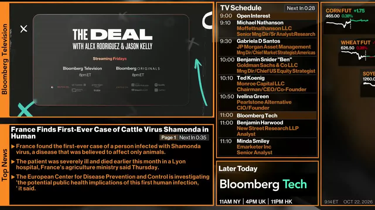 Bloomberg TV+ en direct