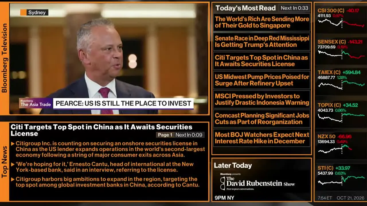 Bloomberg TV+ na żywo
