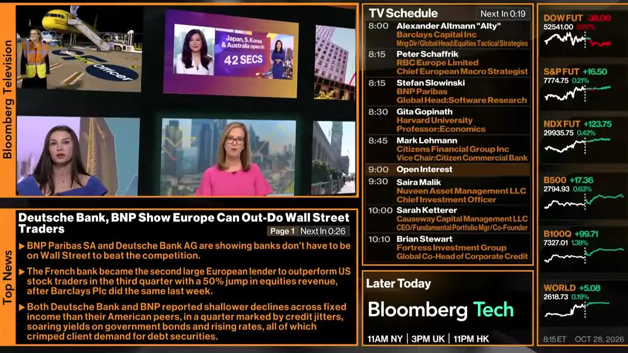 Bloomberg TV+ live