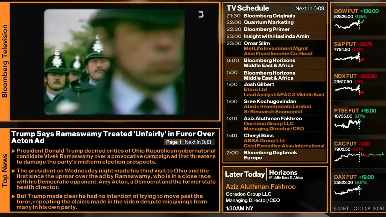 Bloomberg TV+ live