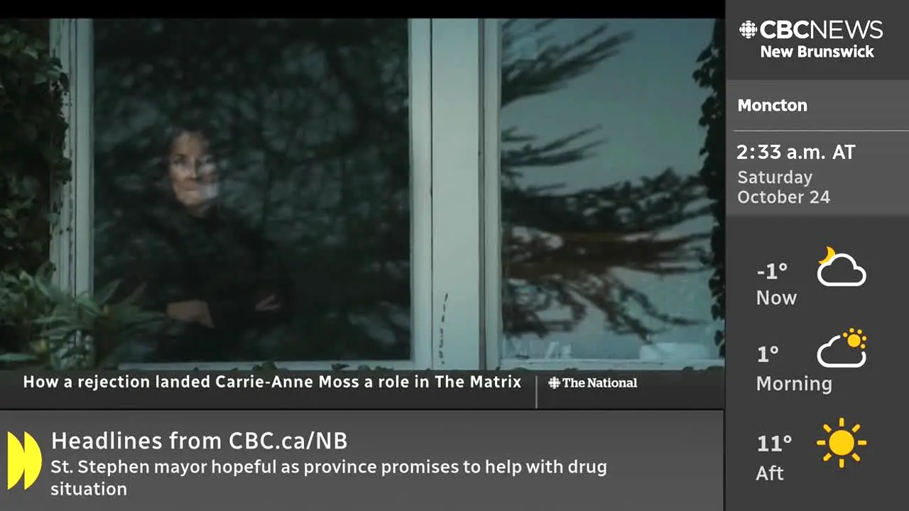CBC News New Brunswick live