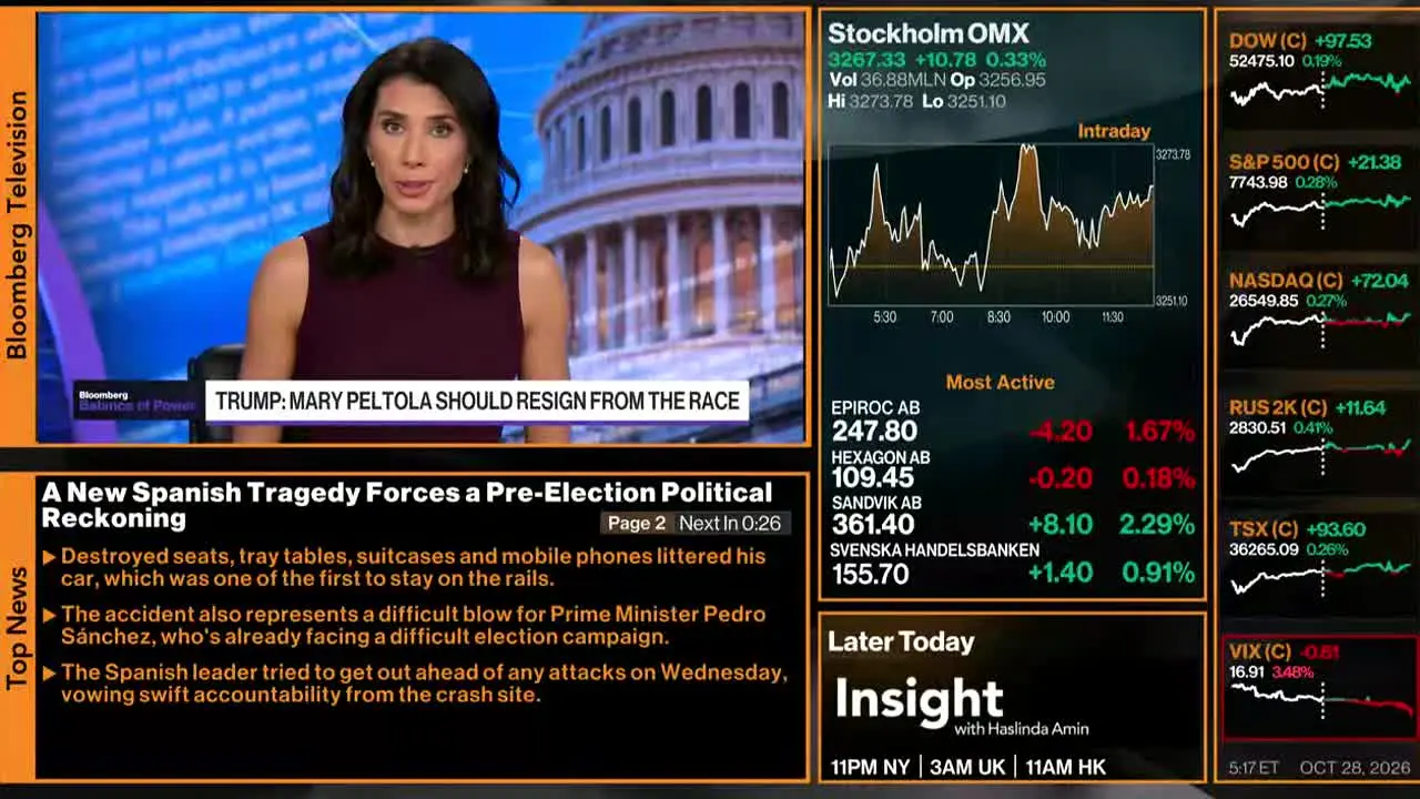 Bloomberg TV+ in diretta