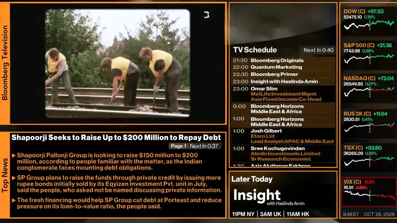 Bloomberg TV+ live