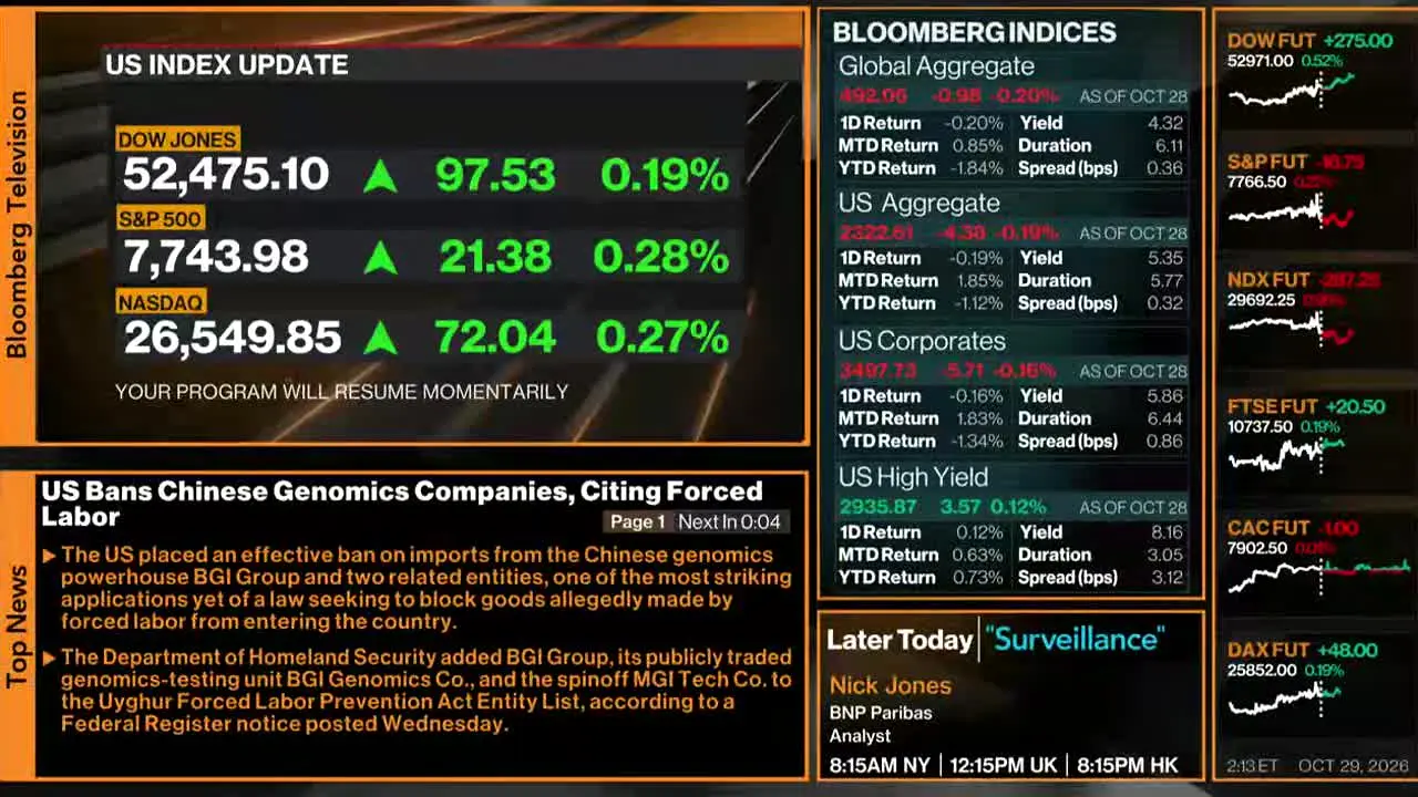 Bloomberg TV+ in diretta