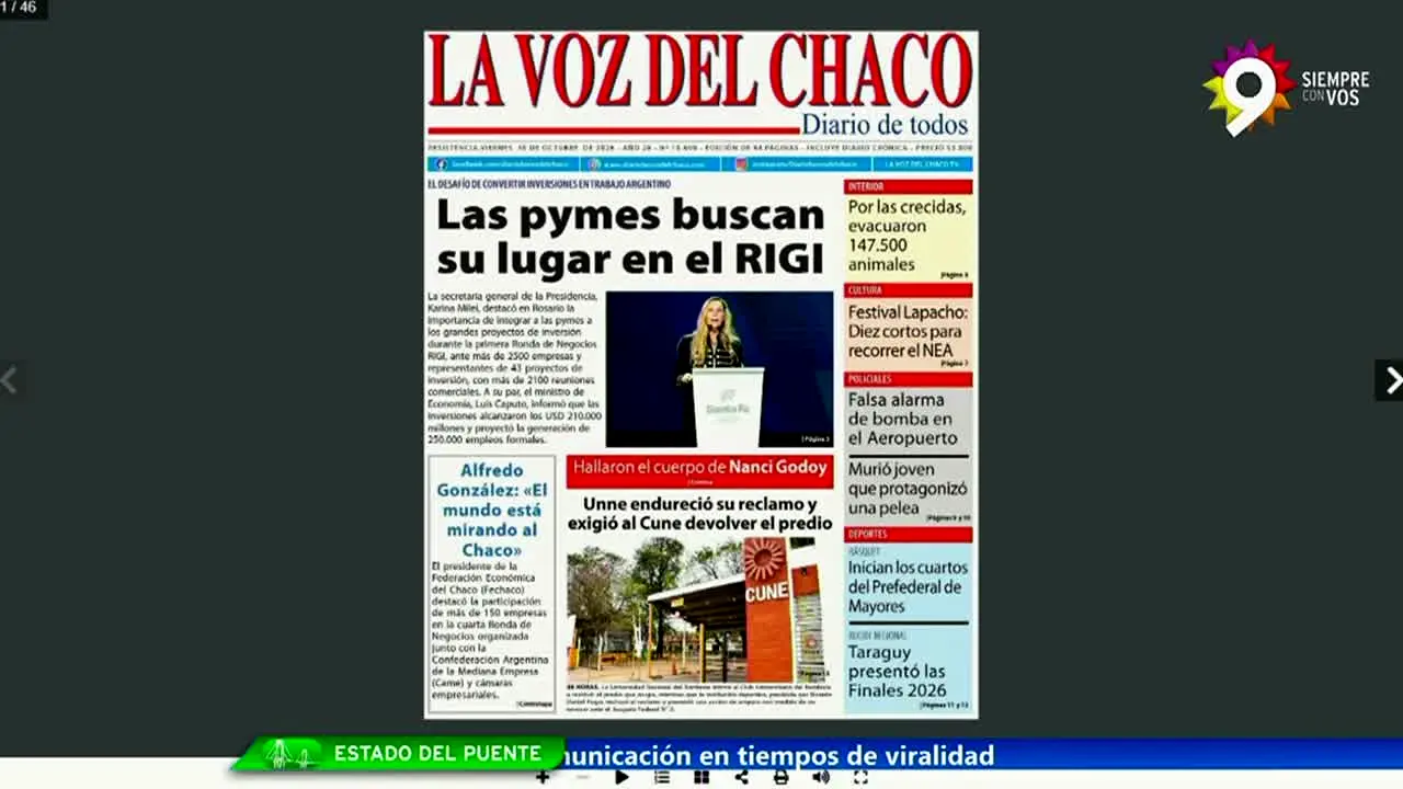 Canal 9 Resistencia live