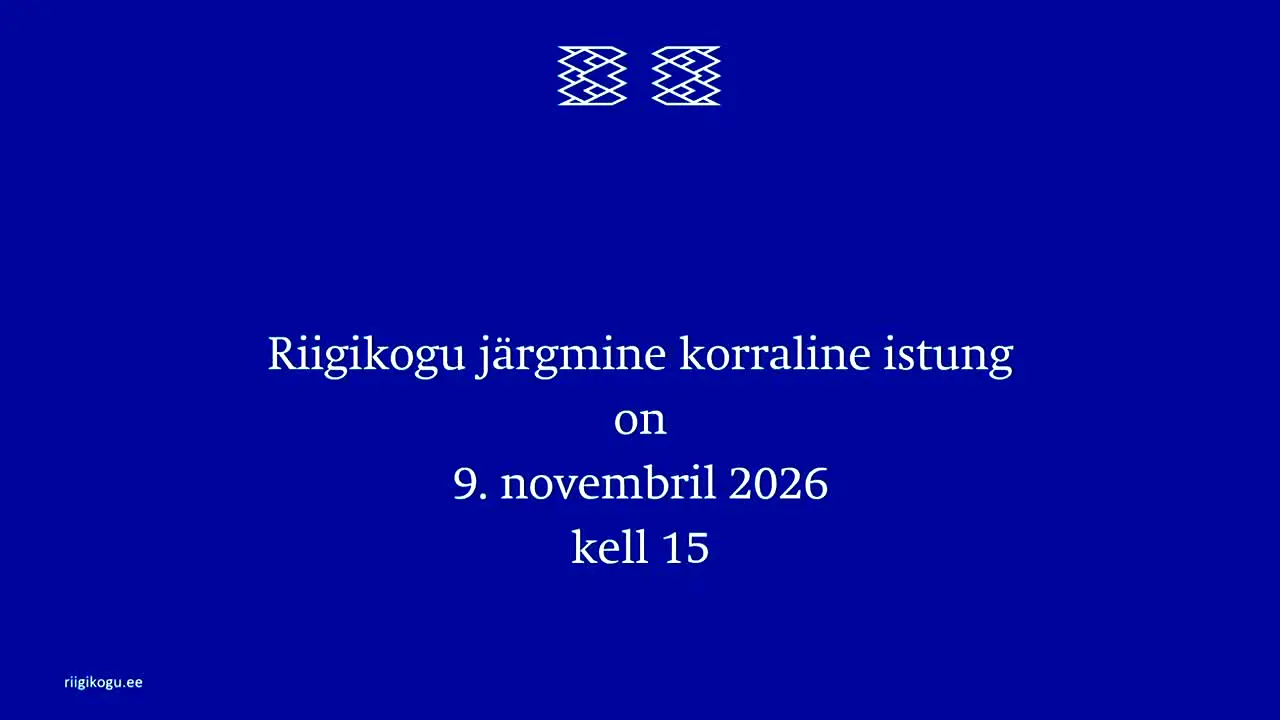 Riigikogu in diretta
