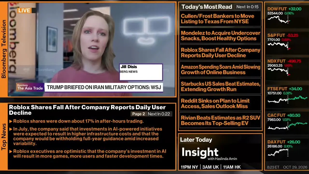 Bloomberg TV+ live