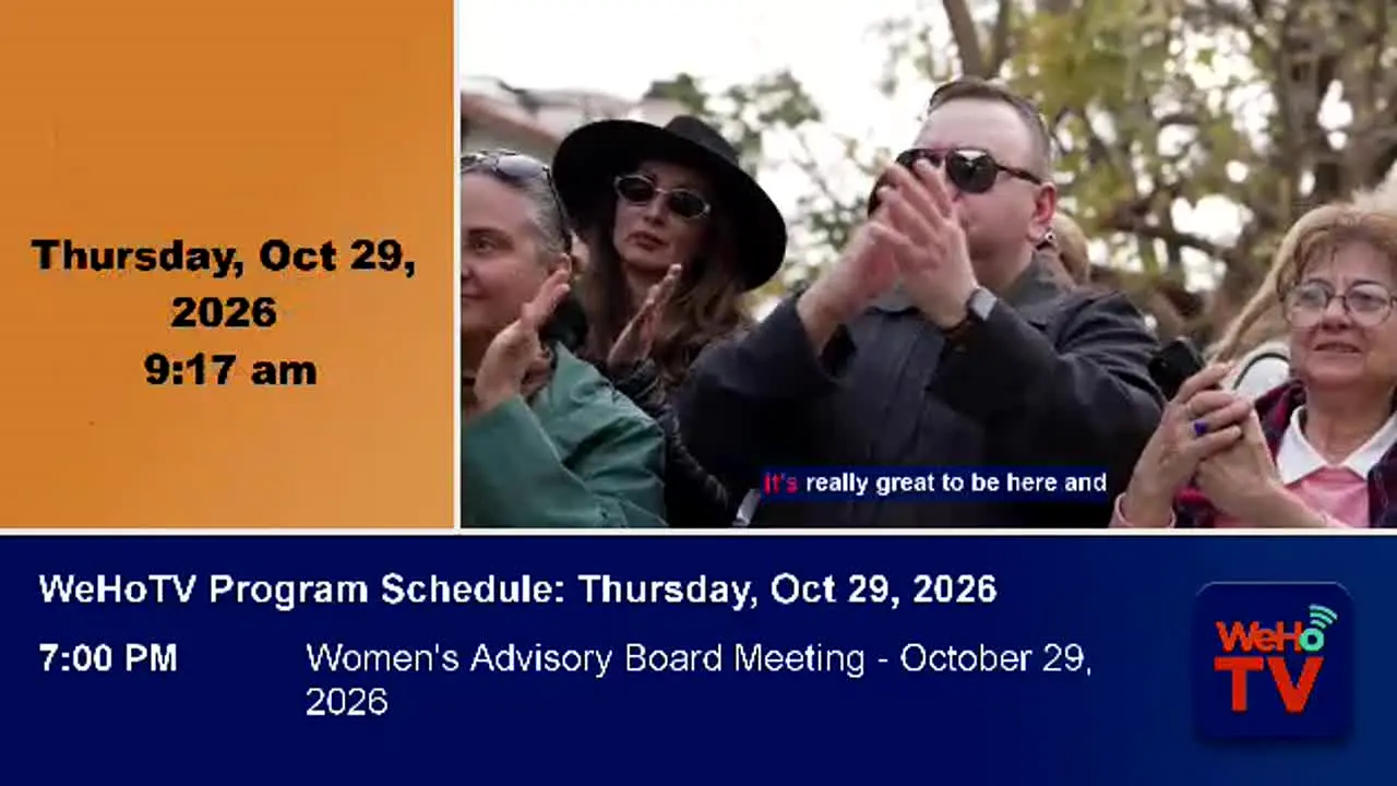 WeHoTV live