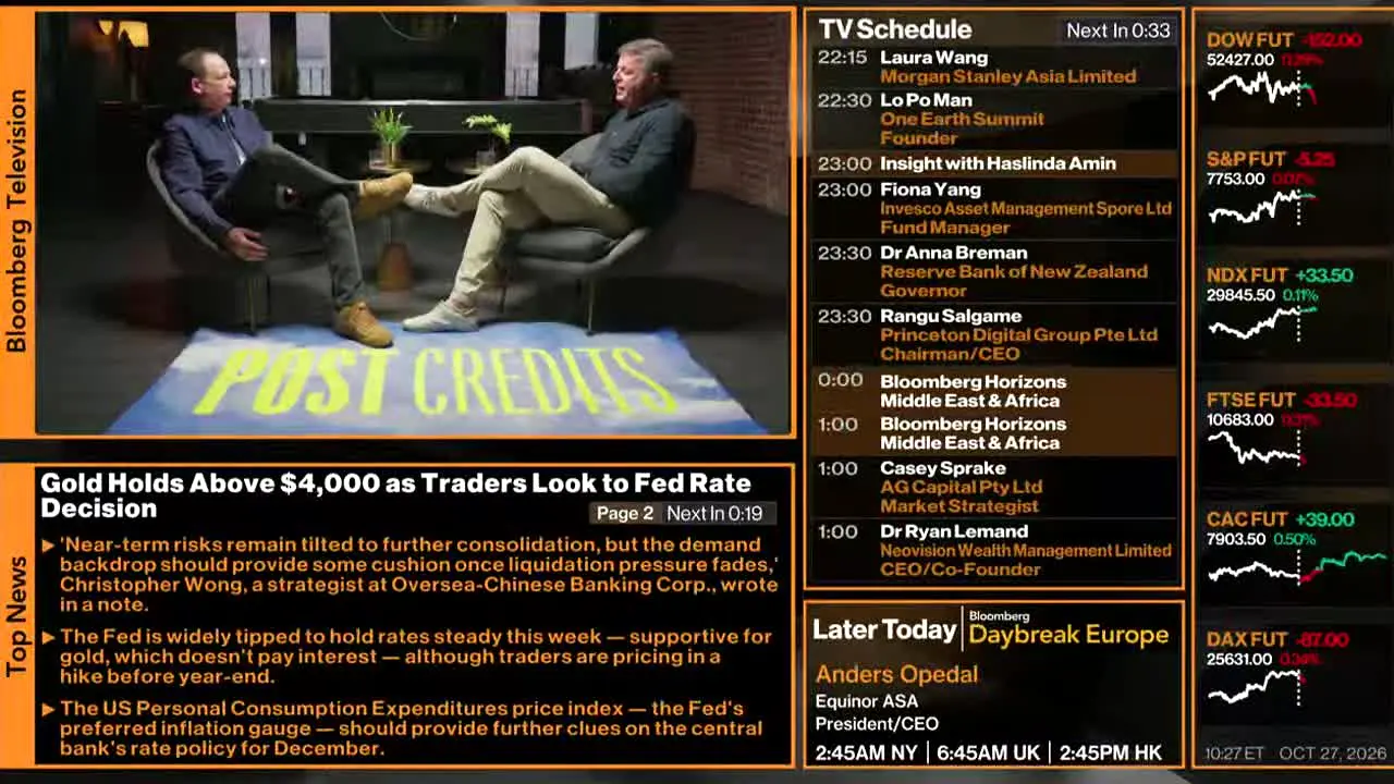 Bloomberg TV+ na żywo