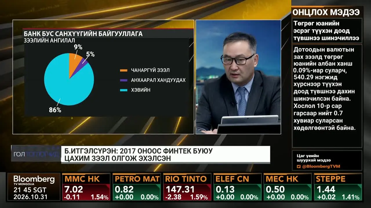 Bloomberg TV Mongolia live