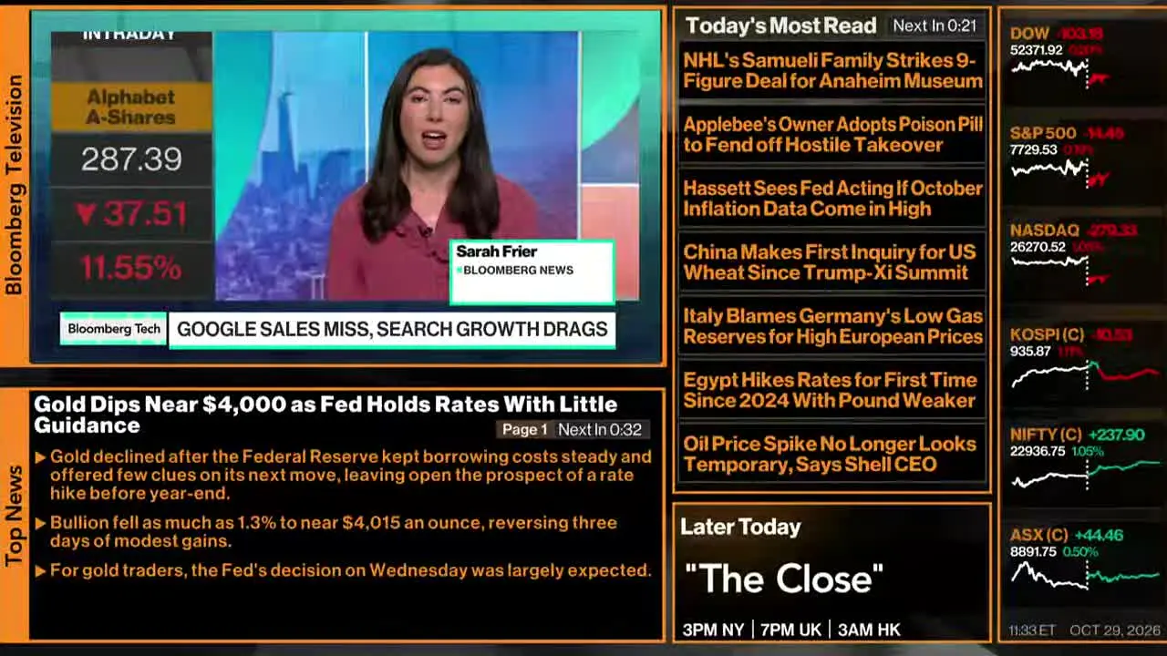 Bloomberg TV+ — прямой эфир