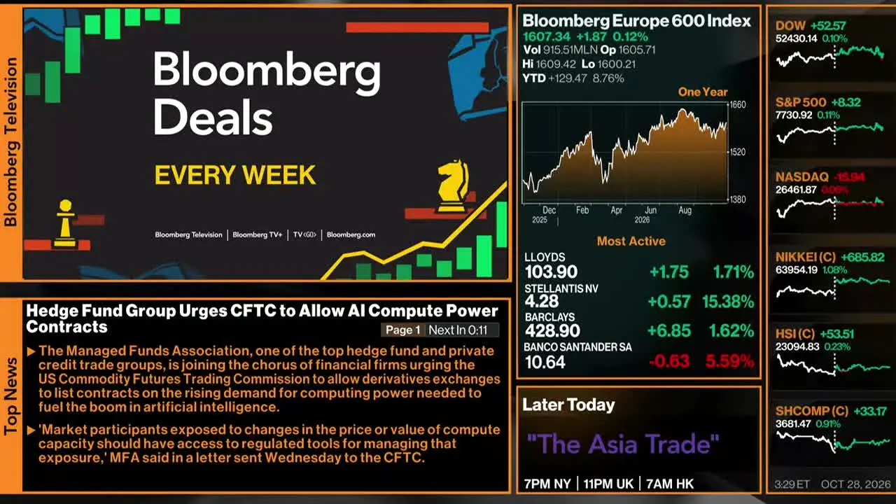 Bloomberg TV+ live