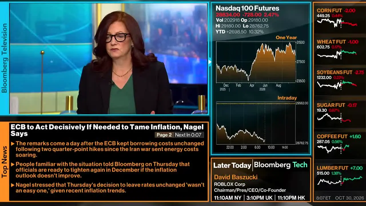 Bloomberg TV+ live