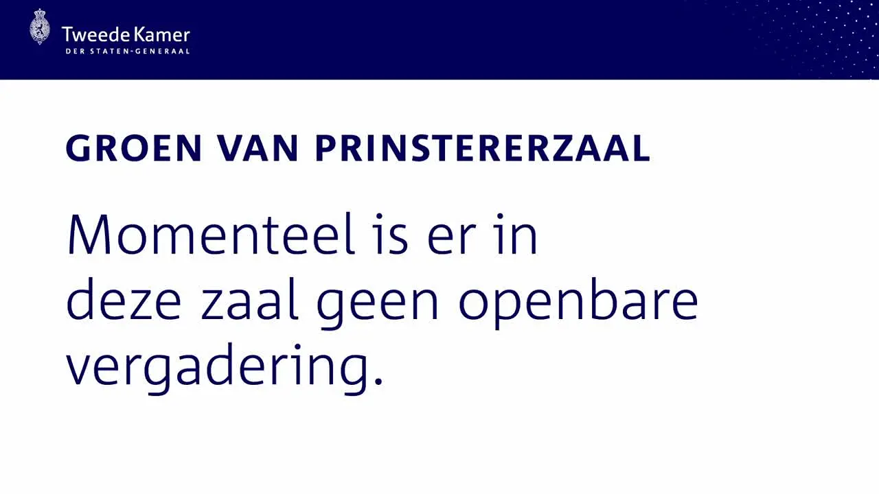 Tweede Kamer: Groen van Prinstererzaal live