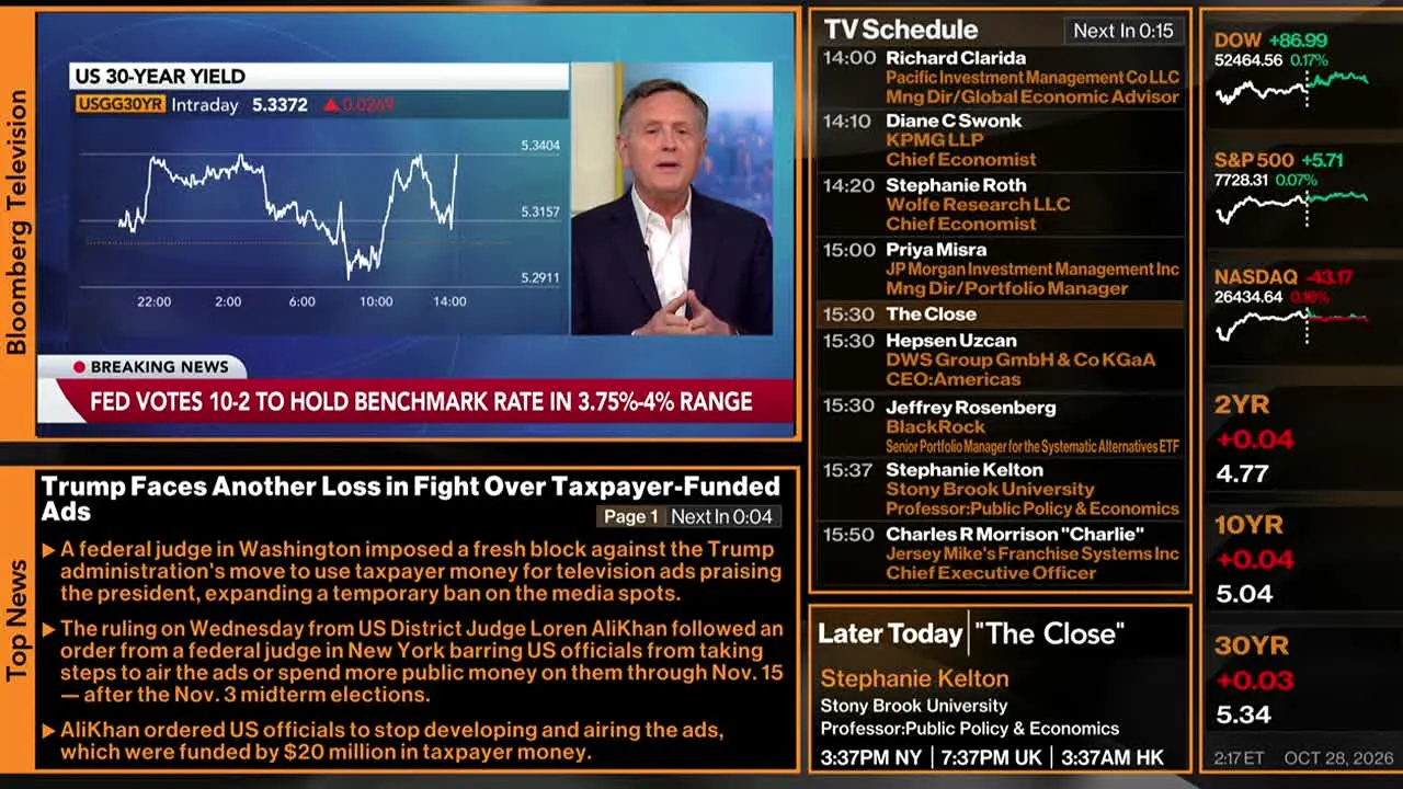 Bloomberg TV+ live