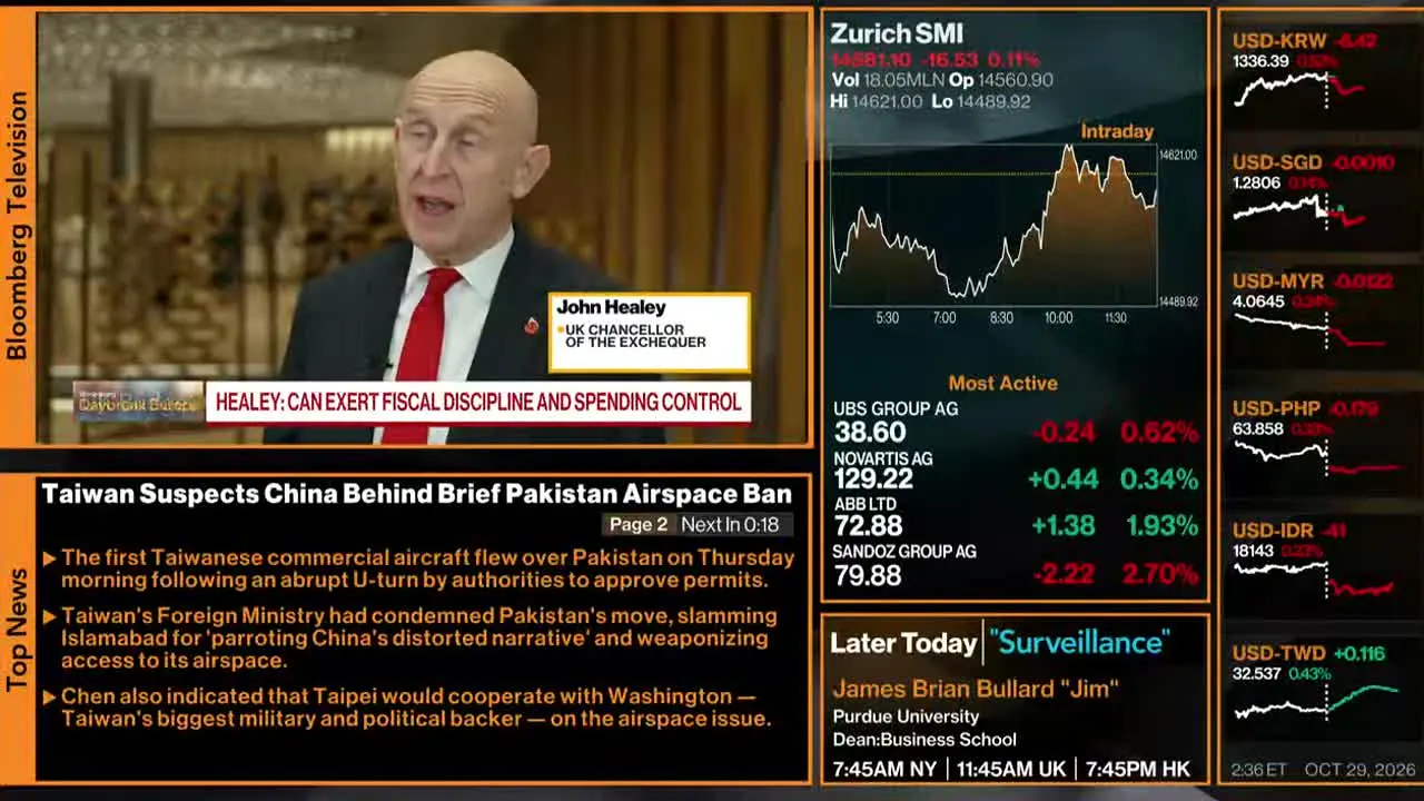 Bloomberg TV+ in diretta