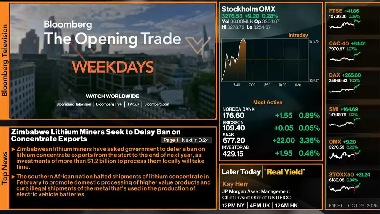 Bloomberg TV+ — прямой эфир