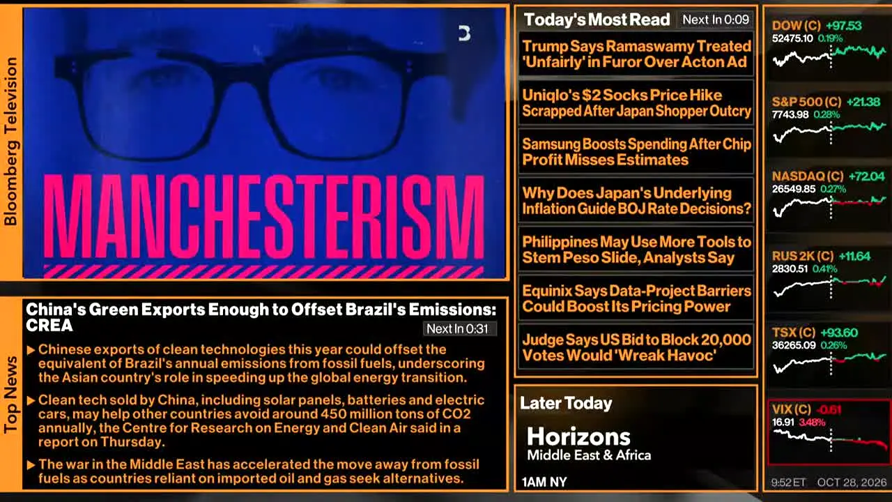 Bloomberg TV+ live