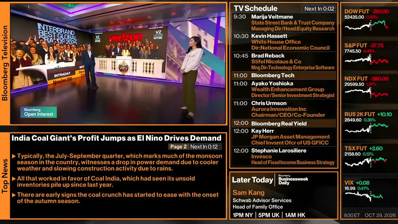 Bloomberg TV+ in diretta