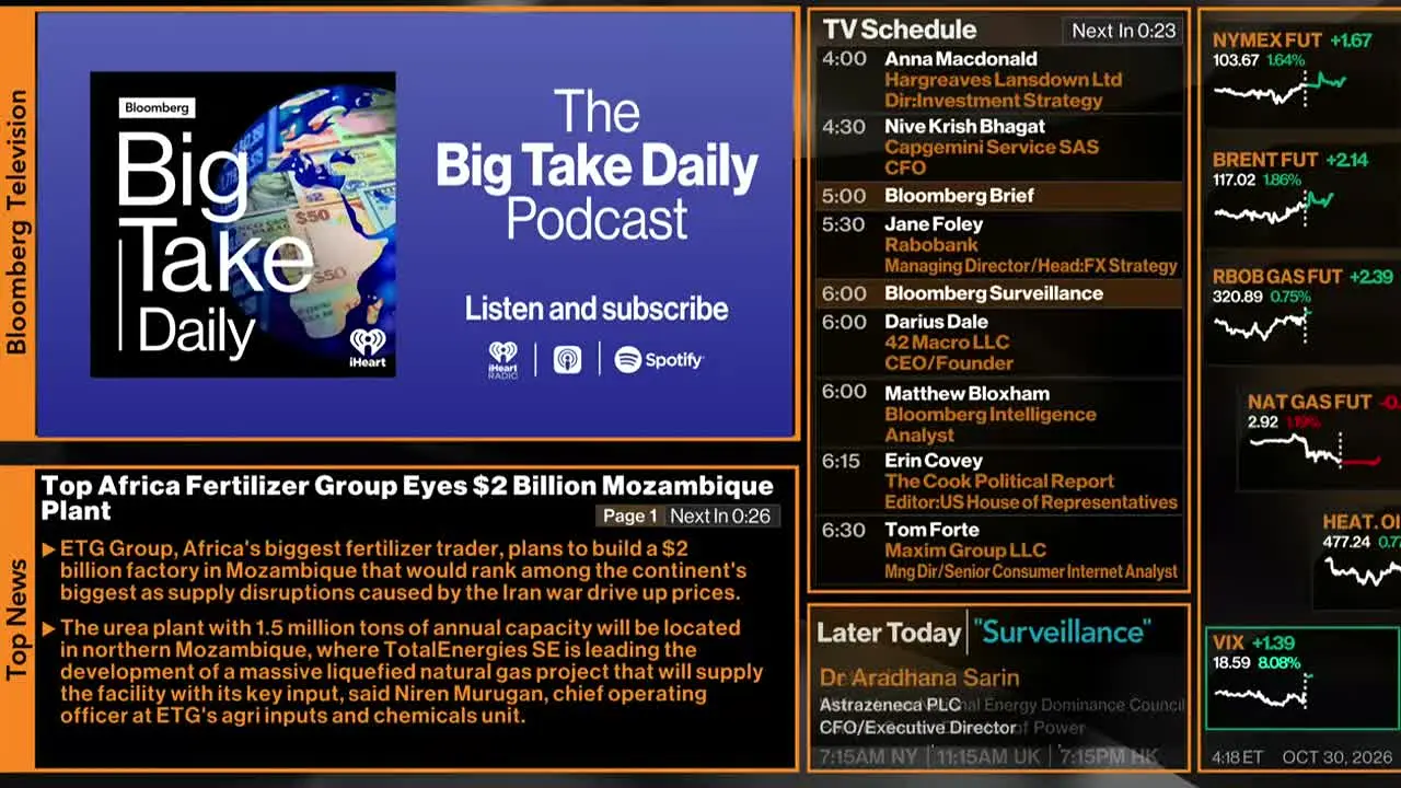 Bloomberg TV+ live