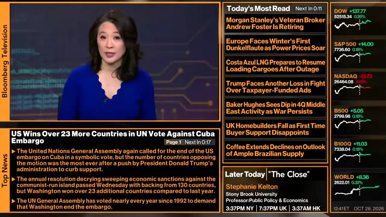 Bloomberg TV+ live