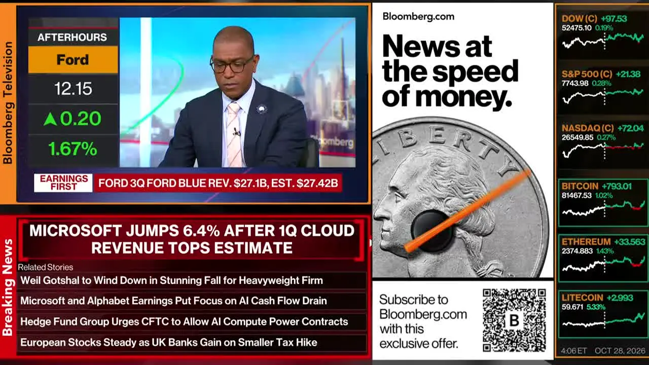 Bloomberg TV+ live