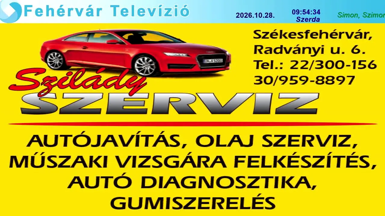 FehérvárTV live