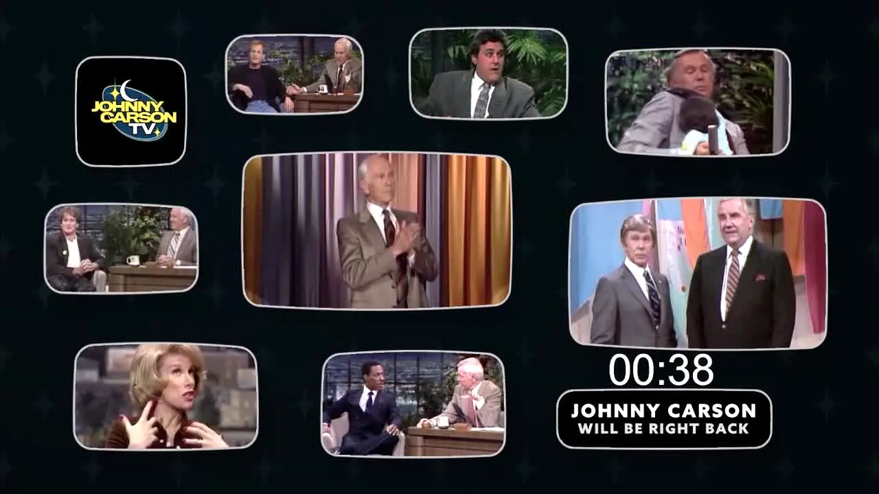 Johnny Carson TV in diretta