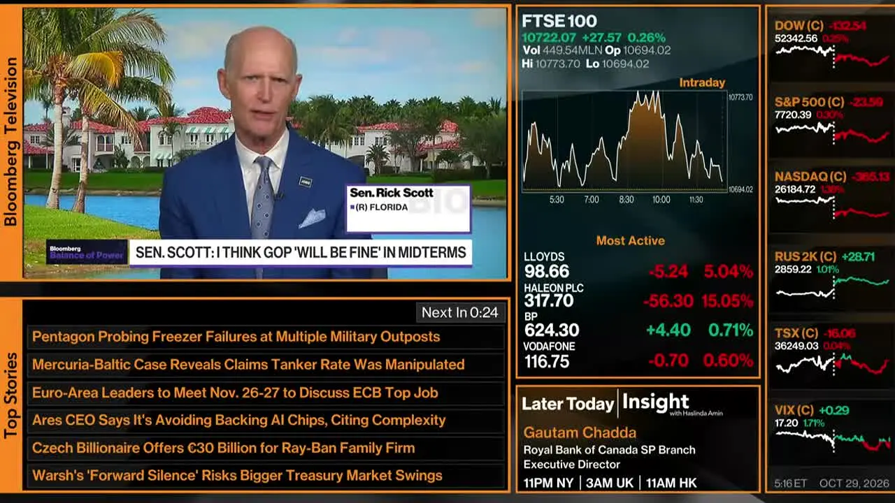 Bloomberg TV+ — прямой эфир