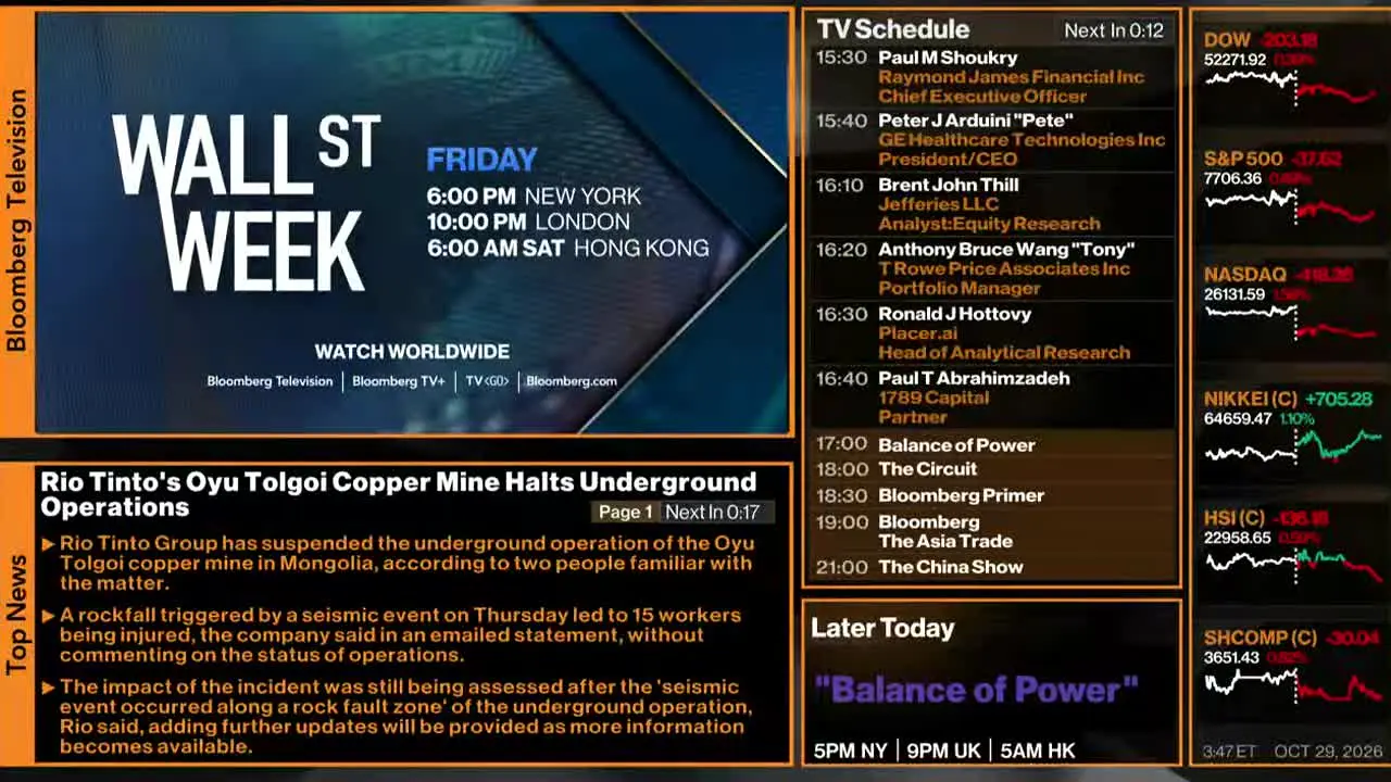 Bloomberg TV+ na żywo