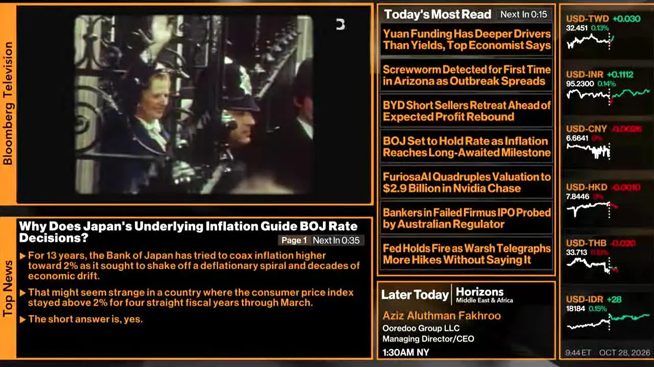 Bloomberg TV+ live