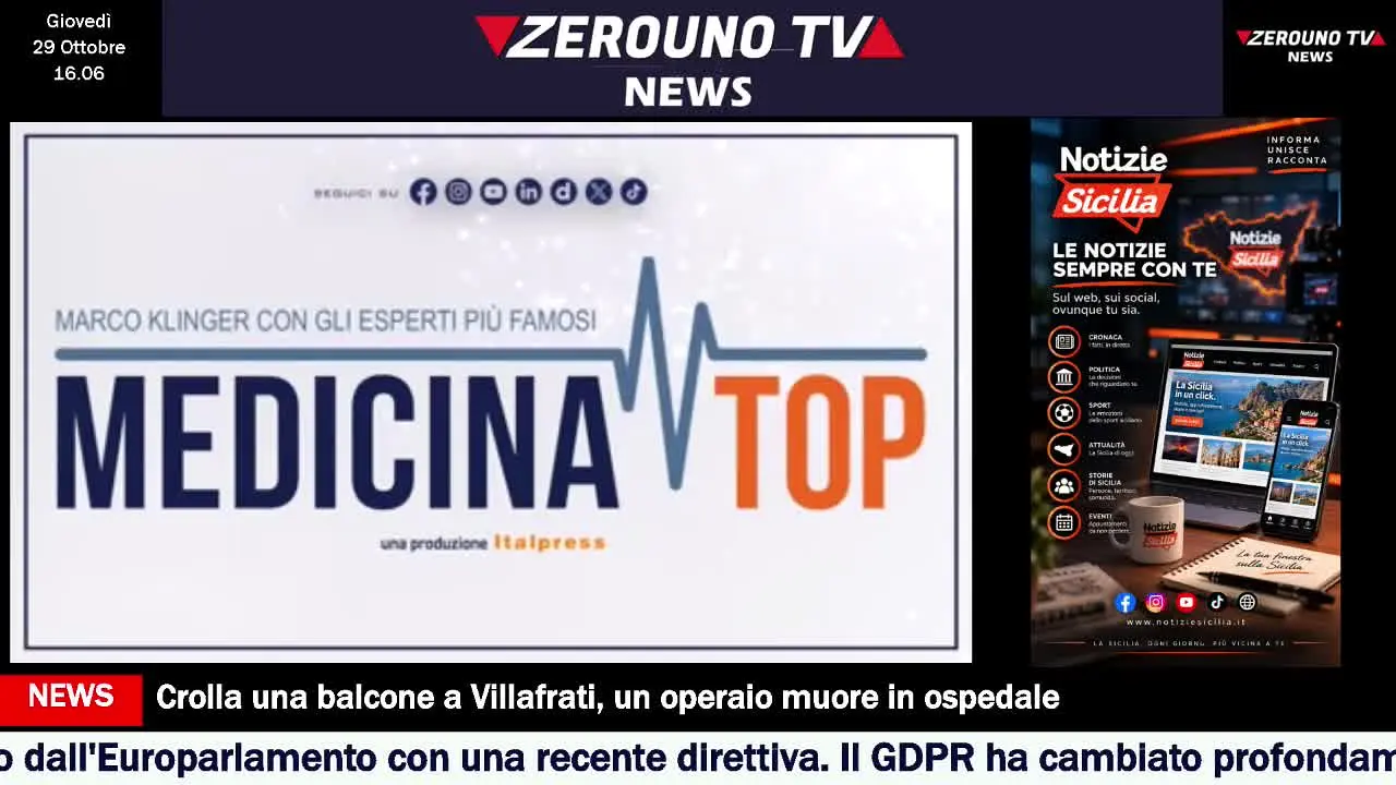 Zerouno TV News live