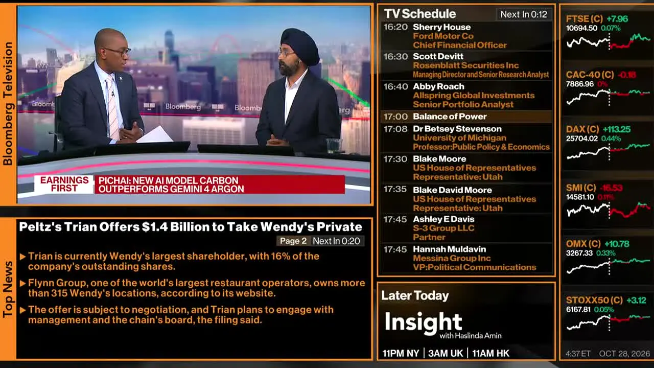 Bloomberg TV+ in diretta