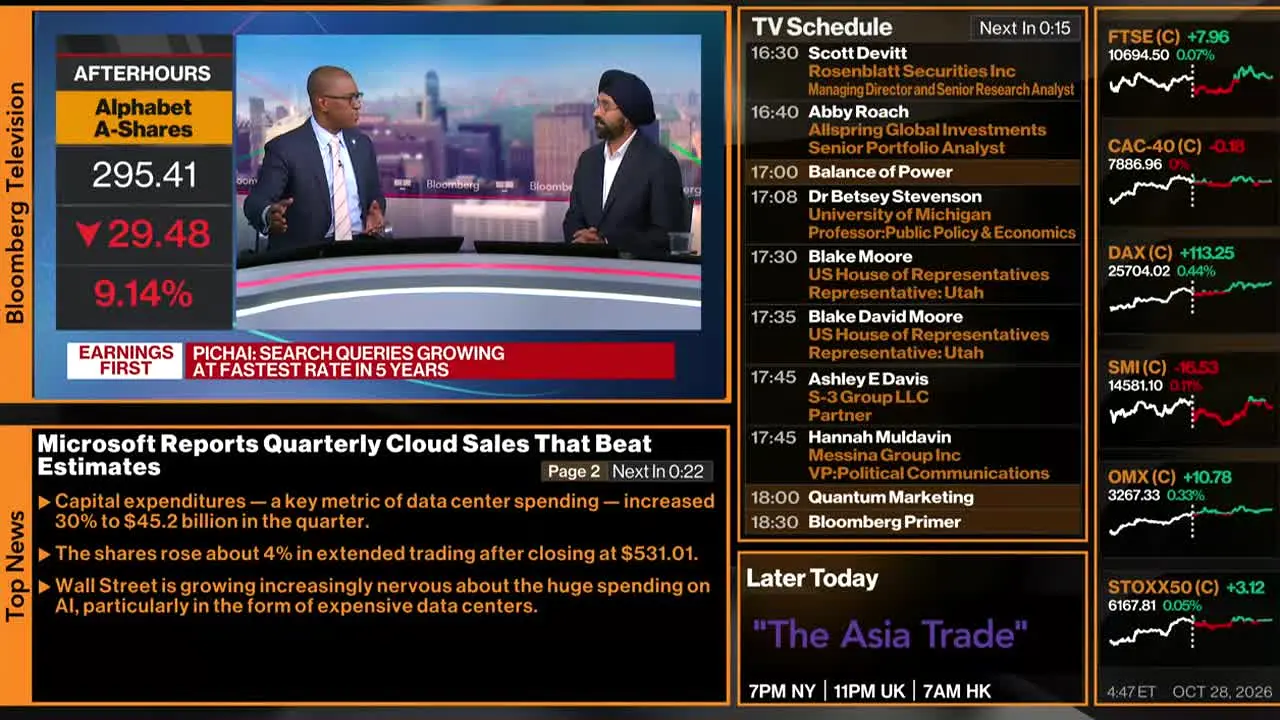 Bloomberg TV+ in diretta