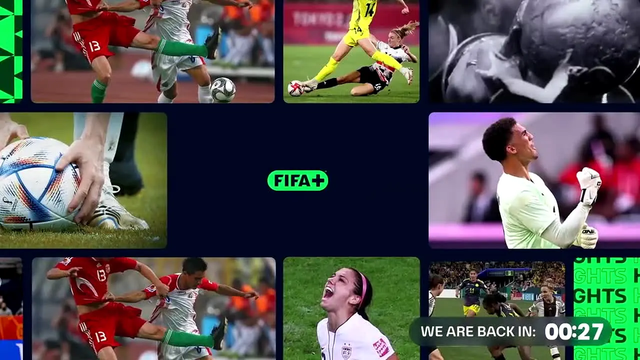 FIFA+ live
