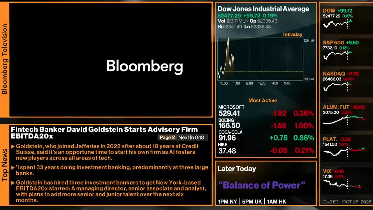 Bloomberg TV+ live